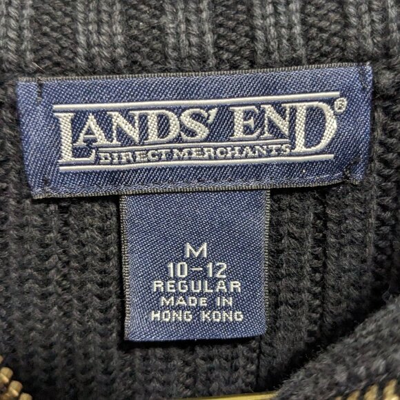Lands End Quarter Zip Mens M - Picture 3 of 3